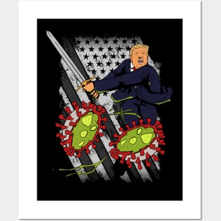 Super Trump the Virus Slayer Posters and Art